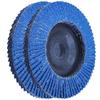 Impulsor engrosado, película de pulido de arena azul, tela abrasiva plana, cubierta de hierro, rueda de pulido, cubierta de plástico 100, arena azul, venta directa de fábrica