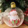 Ponto de Fábrica Bola de Natal Inflável de PVC Decoração de Natal Festa Layout de Pátio Bola de Natal LED com Controle Remoto