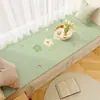 Tapete para Ventana Abuhardillada de Cuero Floral Fresco, Adecuado para Todas las Estaciones, Impermeable, Limpiable con Paño, No Requiere Lavado, Fácil de Cuidar, Tapete para Balcón al por Mayor