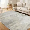 Alfombra para sala de estar, resistente a la suciedad, fácil de mantener, tapete antideslizante, cobertura completa de área grande, alfombra para sofá y mesa de centro, cachemira sintética, alfombra lavable