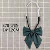 Pajarita JK Color Sólido Lazo Negro Estilo Japonés Camisa de Mujer Traje de Buceo Uniforme Accesorios Cuello Cuadros Pequeños