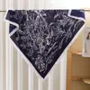 Novo lenço quadrado vintage paisley 90cm mais vendido, lenço de seda artificial, lenço fino color-blocking para a cabeça, lenço versátil, xale decorativo