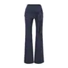Cardigã cinza de manga comprida combinado com uma regata para mulheres, conjunto estilo puro desejo para o início do outono, conjunto de três peças com calça casual flare de amarrar