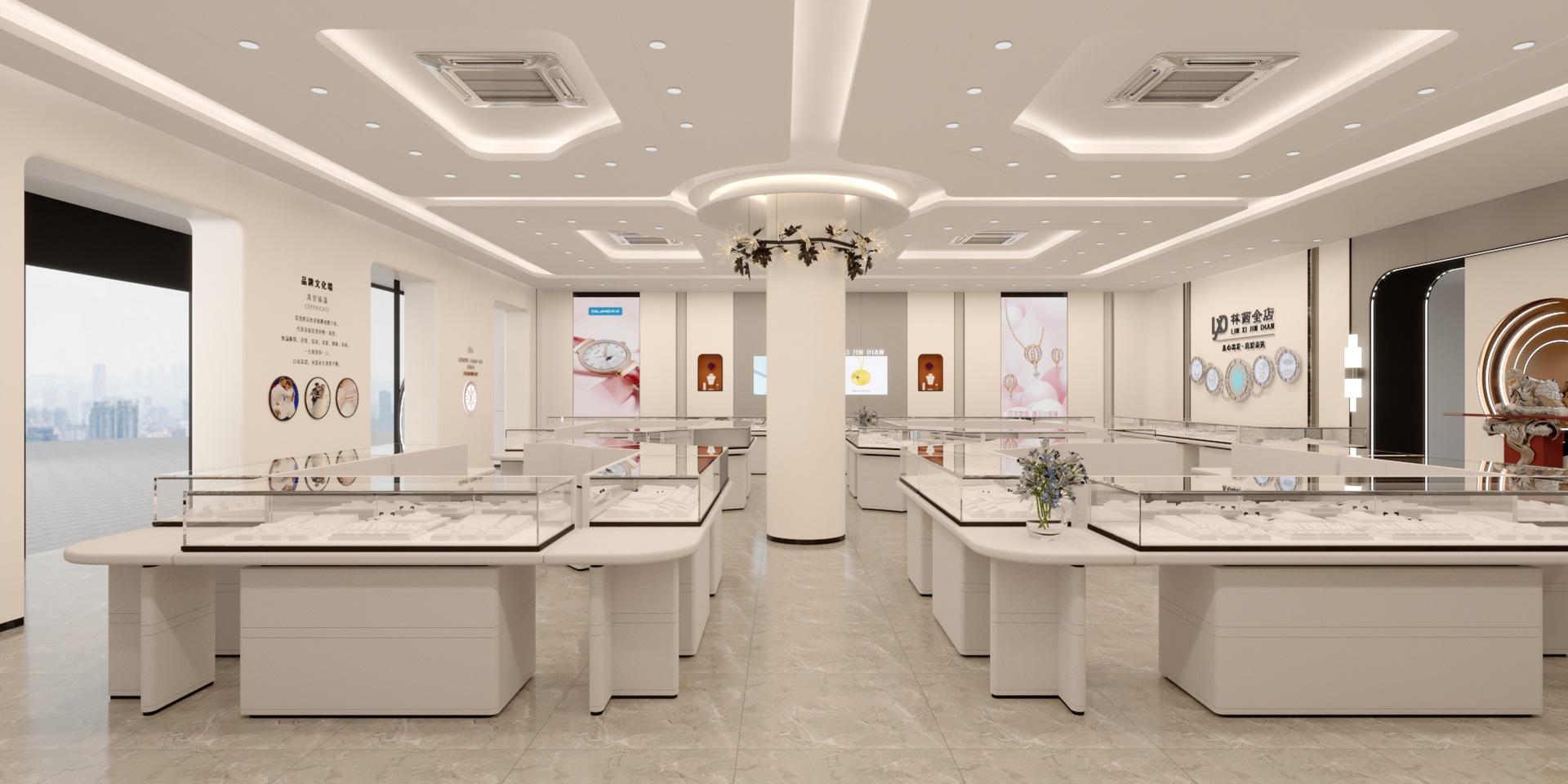 整店输出 珠宝店 货架展示柜002