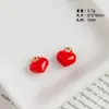 Pingente de Coração Fofo, Estrela de Cinco Pontas, Miolo de Maçã, Tulipa para Pulseira, Colar, Brincos Feitos à Mão com Contas, Pequenos Acessórios