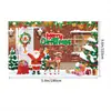 Telón de Fondo Navideño Nuevo Transfronterizo Banner Temático Feliz Navidad Decoración de Escena de Fiesta Bandera Colgante