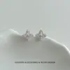 Lujo Ligero Estilo Francés, Lindos y Elegantes Pendientes de Circonita Rosa, Pulsera, Collar, Exquisita Cadena para Clavícula de Circonita Brillante y Accesorios para Orejas