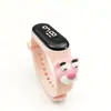 Pulsera de Control de Acceso con Cerradura Inteligente, Pulsera Inteligente IC con Pantalla LED, Pantalla de Hora, Pulsera Impermeable, Pulsera con Sensor Táctil de Dibujos Animados, Reloj