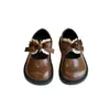 Zapatos Negros de Cuero Retro para Niñas Verano 2025 Nuevos Zapatos Individuales Lolita para Niños con Lazo Zapatos de Princesa para Bebé