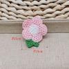 Estilo coreano ins moda margarida fresca malha flor saco roupas decoração acessórios