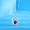 Ventas Directas de Fábrica Collar de Mariposa Nicho Elegante Moda Cadena en Forma de O Collar de Aliento de Bebé Joyería de Plata Regalo de Cumpleaños