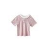 Camiseta para niñas YOJIA verano 2025 nueva coreana de imitación de dos piezas para niña pequeña de manga corta ropa para niños chaqueta de verano para niños
