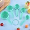 Juego de Cucharas Medidoras Listas, Juego de 10 Piezas de Cucharas Medidoras para Granos de Café y Leche en Polvo, Cuchara Medidora para Harina y Condimentos, Juego de Cucharas Medidoras Coloridas