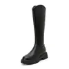 2026 Nuevas Botas Largas Adelgazantes Otoño/Invierno Botas Altas hasta la Rodilla con Corte en V Botas de Monta para Mujer con Aumento Interno de Altura Botas Elásticas Adelgazantes