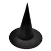 Sombrero de Bruja de Halloween Sombrero de Bruja de Tafetán Sombrero Puntiagudo Negro Estilo Sombrero de Mago Harry Potter