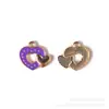 Collar Colgante Pulsera Pendientes Accesorios de Aleación para Dejar Caer Aceite Corazón a Corazón Transfronterizos Colgantes Coloridos DIY Hechos a Mano