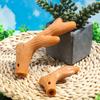Brinquedos para Cães de Estimação Transfronteiriços, Palitos Mastigáveis em Forma de Galho de Madeira-Plástico, Ossos Mastigáveis Duráveis, Ossos Bastão de Cola de Madeira de Pinus Natural