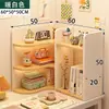 Estantería de esquina para escritorio, estante simple para escritorio de dormitorio estudiantil, pequeño armario de almacenamiento multicapa para estación de trabajo de oficina