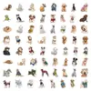 60 cachorrinhos fofos realistas entusiasmados DIY copo de água criativo notebook papelaria Diário adesivos pequenos atacado