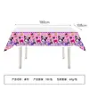 Pratos de Papel da Kuromi, Copos de Papel, Guardanapos de Papel, Toalhas de Mesa, Conjuntos de Louça, Suprimentos Descartáveis para Festa de Aniversário, Decoração de Ambiente