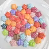 Cuentas de Estrella de Cinco Puntas con Forma de Ola de Color Sólido Hechas a Mano para DIY, Agujero Recto, para Cadenas de Teléfono, Llaveros, Accesorios de Colgantes y Cuentas Sueltas