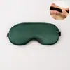 Máscara de Olhos Dupla Face de Seda Falsa Transfronteiriça com Fivela Ajustável, Respirável, Bloqueadora de Luz, Adequada para Dormir e Cochilos, Logo Personalizável, Várias Cores Disponíveis