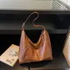 Bolsa Tote de Moda Retrô para Mulheres, Bolsa de Ombro Texturizada, Novo Estilo Verão 2026, Bolsa Transversal para o Dia a Dia, Bolsa de Ombro de Grande Capacidade