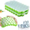Molde de Cubitos de Hielo de Silicona para Uso Doméstico, Molde de Hielo de 37 Cavidades, Charola de Cubitos de Hielo de Silicona, Molde de Cubitos de Hielo de Panal