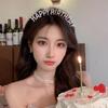 Estilo coreano hairpin cocar acessórios para o cabelo feliz aniversário headband deusa strass coroa atmosfera sentimento headband decoração do partido