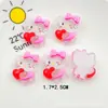 Parche de Gancho de Perro Pudín Bailarín de Purpurina Fina de Dibujos Animados Transparente Accesorio para el Cabello Funda de Teléfono Accesorio de Resina