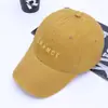 Gorra de Béisbol para Hombre y Mujer Comercio Exterior Transfronterizo Lavada Vieja Todas las Combinaciones Bordada con Letra Bordada Algodón Suave Gorra Superior