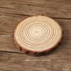 Viruta de Madera de Pino Natural Accesorios Decorativos Adornos Anillos Anuales Artesanías de Viruta de Madera Original Pintura de Madera de Pino Pizarra para Grafiti Posavasos DIY
