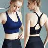 [Selección transfronteriza] Sujetador deportivo para chica de cuatro estaciones push-up top tubo a prueba de impactos con tirantes anchos en la espalda ropa interior