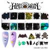 Explosiones transfronterizas Halloween lentejuelas cuentas arte de uñas pegamento esmalte de uñas relleno slime joyería arte de uñas al por mayor