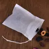Bolsas de té con cordón no tejidas de 10*12, Desechables 100 Bolsas Filtro para Sopa y Decocción, Bolsas para Condimentar Estofados y Sopas