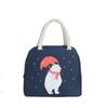 Bolsa Portátil para Lonchera Bolsa Térmica con Aislamiento de Papel de Aluminio Bolsa para Picnic al Aire Libre para Estudiantes con Comidas Bolsa de Lonchera Impermeable y a Prueba de Aceite para Oficinistas