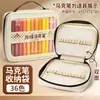 Bolsa de Almacenamiento para Marcadores Acrílicos de Gran Capacidad, Ventana Visible, Ranuras para 120 Colores, Bolsa de Almacenamiento en Capas para Marcadores de Dibujo