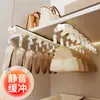 Clipes para Meias e Calças com Trilho Deslizante, Cabides Domésticos Antiderrapantes para Calças e Saias, Ganchos para Roupas Íntimas, Clipes de Armazenamento