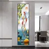 Pintura decorativa de tira delgada para el recibidor, pegatina simple para pasillo y pasillo, versión vertical para columnas estrechas, arte de pared autoadhesivo, una opción de regalo perfecta