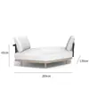 Sofá Nórdico de Exterior Sofá Impermeable de Ratán para Exteriores Silla Combinación de Mesa de Café para Patio Terraza Balcón Exterior