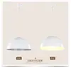 Restaurante minimalista moderno estudo loja de roupas luz personalizada criativa cor restaurante cabeça única tampa de panela semicírculo lustre retrô