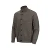 Cárdigan de punto para hombre, con cuello alto, de un solo pecho, suave y texturizado, corte holgado, hombros caídos, casual, color liso, suéter de abrigo para otoño e invierno