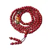 108 Cuentas de Cinabrio Crudo Bolsa de la Suerte del Dios de la Riqueza de los Cinco Caminos Pulsera Pixiu para el Año del Caballo, Amuleto de Buena Suerte para Hombres y Mujeres, Venta al por Mayor