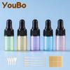Botella Cuentagotas de Vidrio Perlado de 3 ml Lista para Envío Transfronterizo Botella para Aceite Esencial Botella de Muestra Botella de Prueba para Esencia Botella Recargable