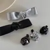 Pasador de Rosa de Cuero Pasador Pasador Flequillo Clip de Borde Flor Pequeña Exquisita Pinza de Pato Accesorios para el Cabello Nuevo Tocado Texturizado