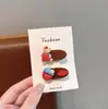 Nuevos Pasadores para el Cabello Lindos de Dibujos Animados de Frutas Estilo Coreano para Niños, Pinzas de Pico de Pato Versátiles y Modernas Que No Dañan el Cabello, Pasadores para el Cabello, Pinzas Laterales