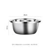 Juego de Cesta de Drenaje para Fregadero de Cocina de Acero Inoxidable, Bol Espesado para Batir Huevos y Bol para Olla Caliente, Bol para Sopa, Almacenamiento