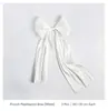 Cinta Pura Perlada Estilo Francés, Tela Ondulada de Satín Nieve para Manualidades y Lazos, Material Romántico para Envolver Ramos Florales, Suministros para Empaque de Bodas y Regalos