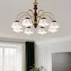 Lámpara de Sala de Estar de Alta Gama y Atmosférica, Lámpara Retro Americana para Hogar, Pasillo y Restaurante, Luz Creativa de Lujo, Candelabro de Dormitorio Principal de Alta Gama