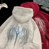 Nueva Sudadera con Capucha de Terciopelo para Adolescentes Marca de Tendencia 2024 para Hombre Primavera y Otoño Chaqueta Suelta de Gama Alta y Súper Bonita